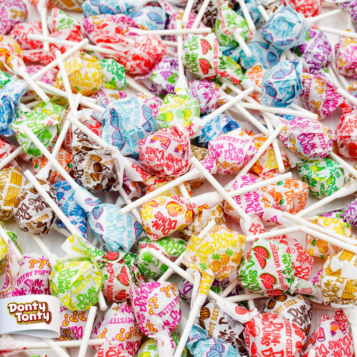 Donty-Tonty Lollipops Bulk 3 lb – 186 Individually Wrapped, Gluten Free