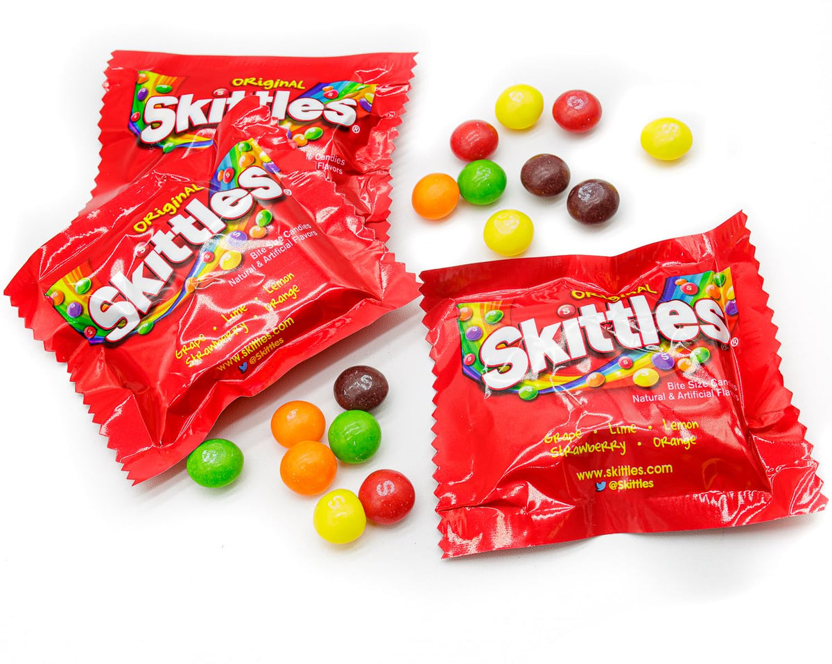 Donty-Tonty Skittles Original Fun Size Bulk Bag – 48oz Assorted Fruit Flavors