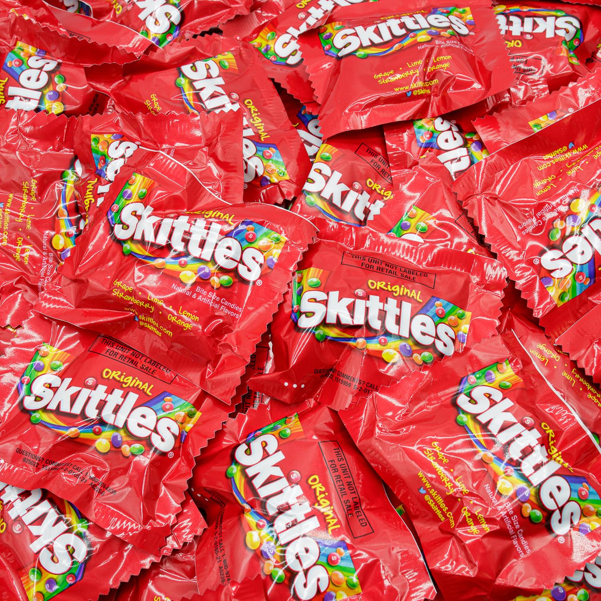 Donty-Tonty Skittles Original Fun Size Bulk Bag – 48oz Assorted Fruit Flavors