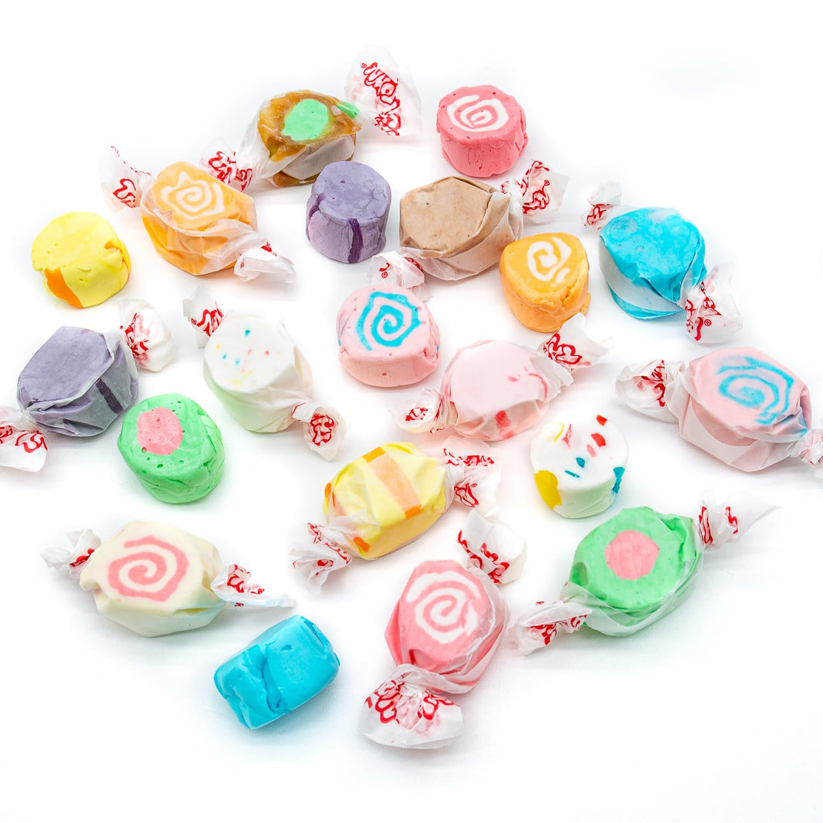 Donty-Tonty Salt Water Taffy 4 lb – 12 Flavors, Individually Wrapped, Gluten & Nut Free