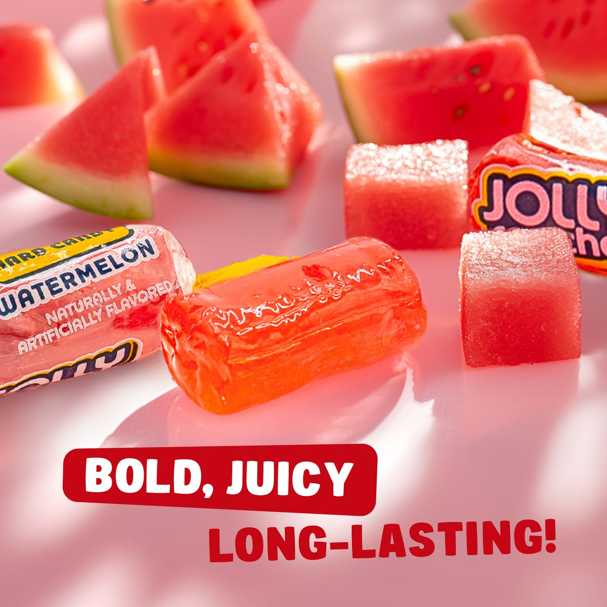 Donty-Tonty WATERMELON Hard Candy Original Flavor – 2 lb Bulk, 148 Wrapped Pieces