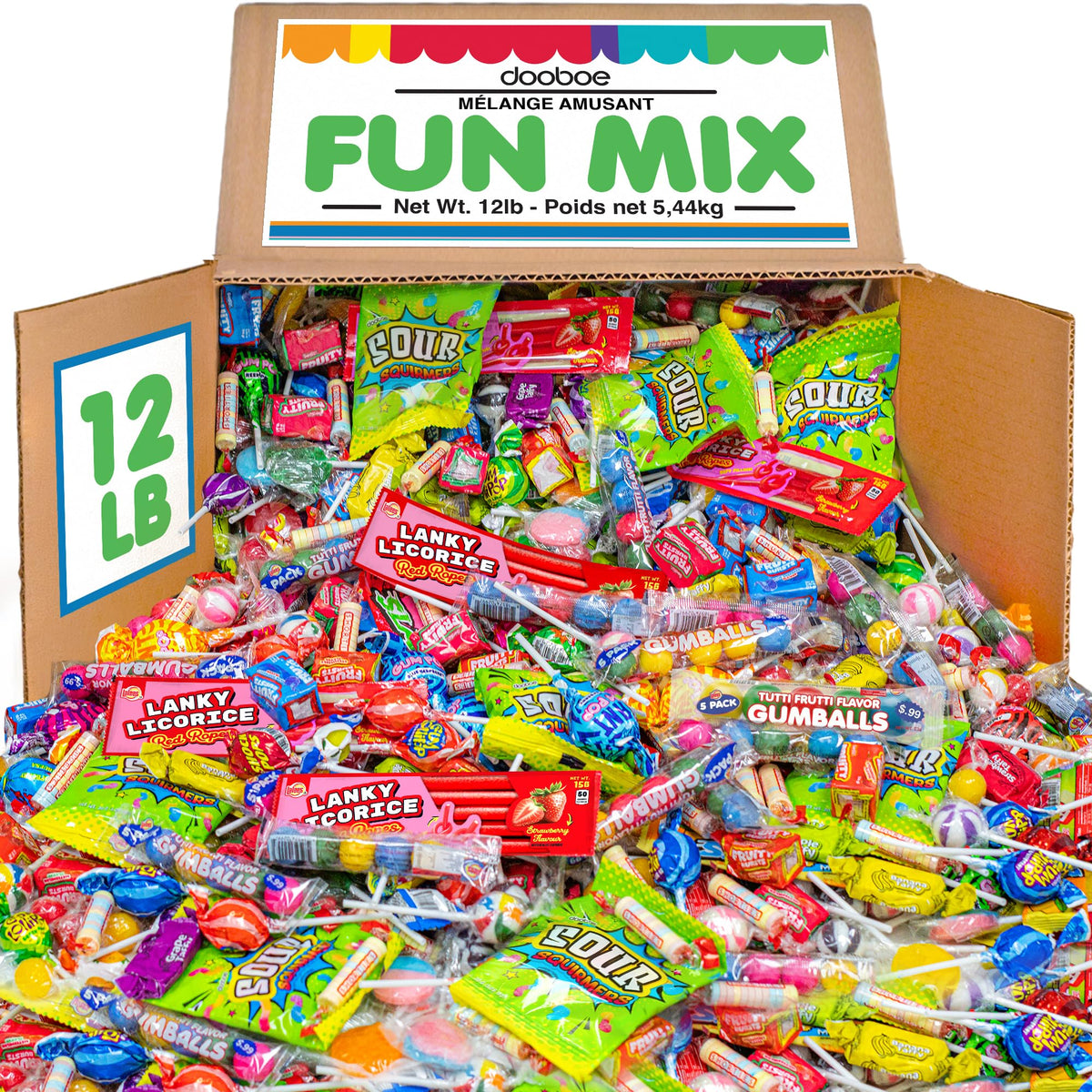 Dooboe Bulk Candy Assortment – 12 lb for Cinco de Mayo, Parties & Piñatas
