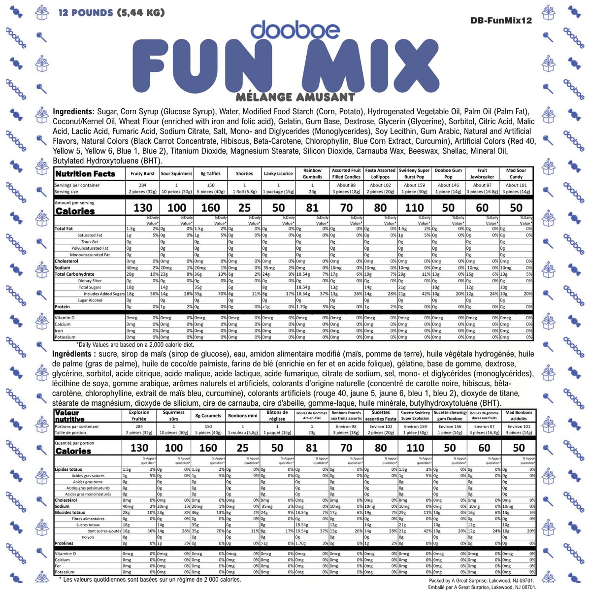 Dooboe Bulk Candy Assortment – 12 lb for Cinco de Mayo, Parties & Piñatas
