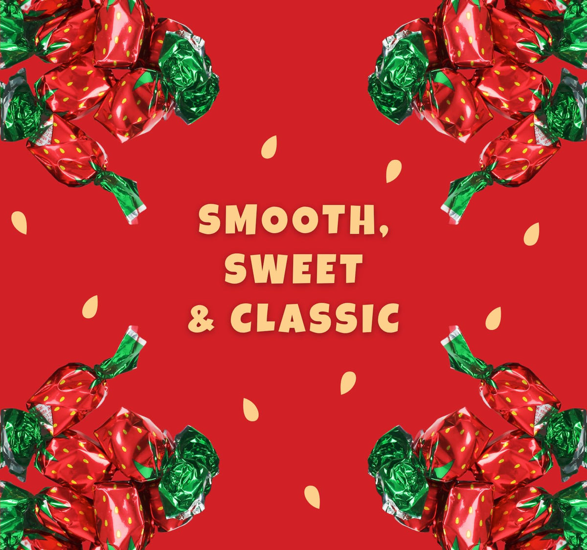 Dooboe Strawberry Hard Candy – 6 lb Bulk, Strawberry-Filled Bon Bons, Individually Wrapped
