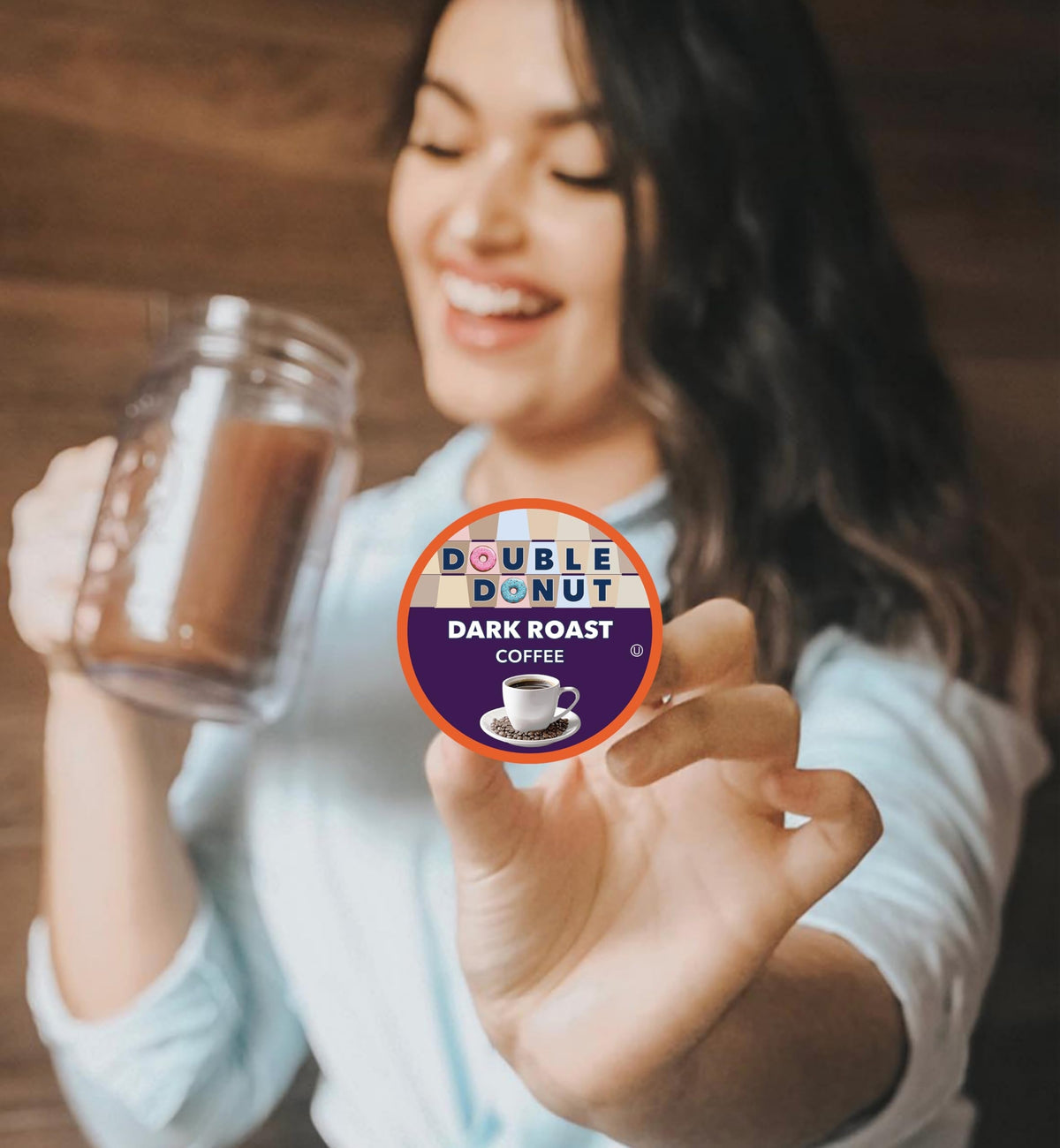Double Donut Coffee Dark Roast Pods – Extra Bold Keurig K-Cups, 80 Count