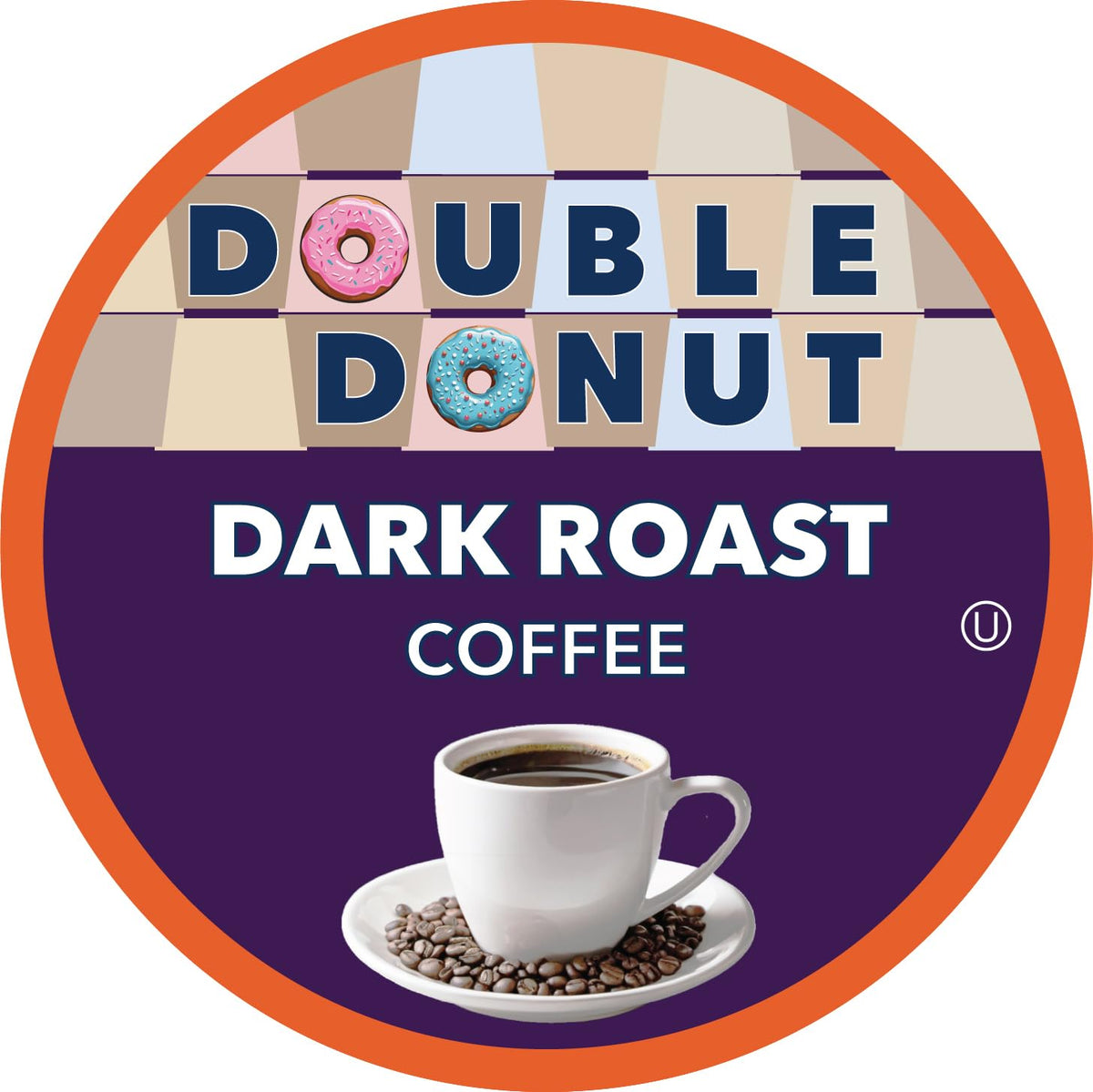 Double Donut Coffee Dark Roast Pods – Extra Bold Keurig K-Cups, 80 Count