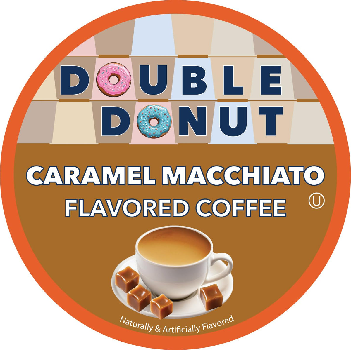 Double Donut Caramel Macchiato Pods - Keurig K-Cup, Medium Roast, 80 Count