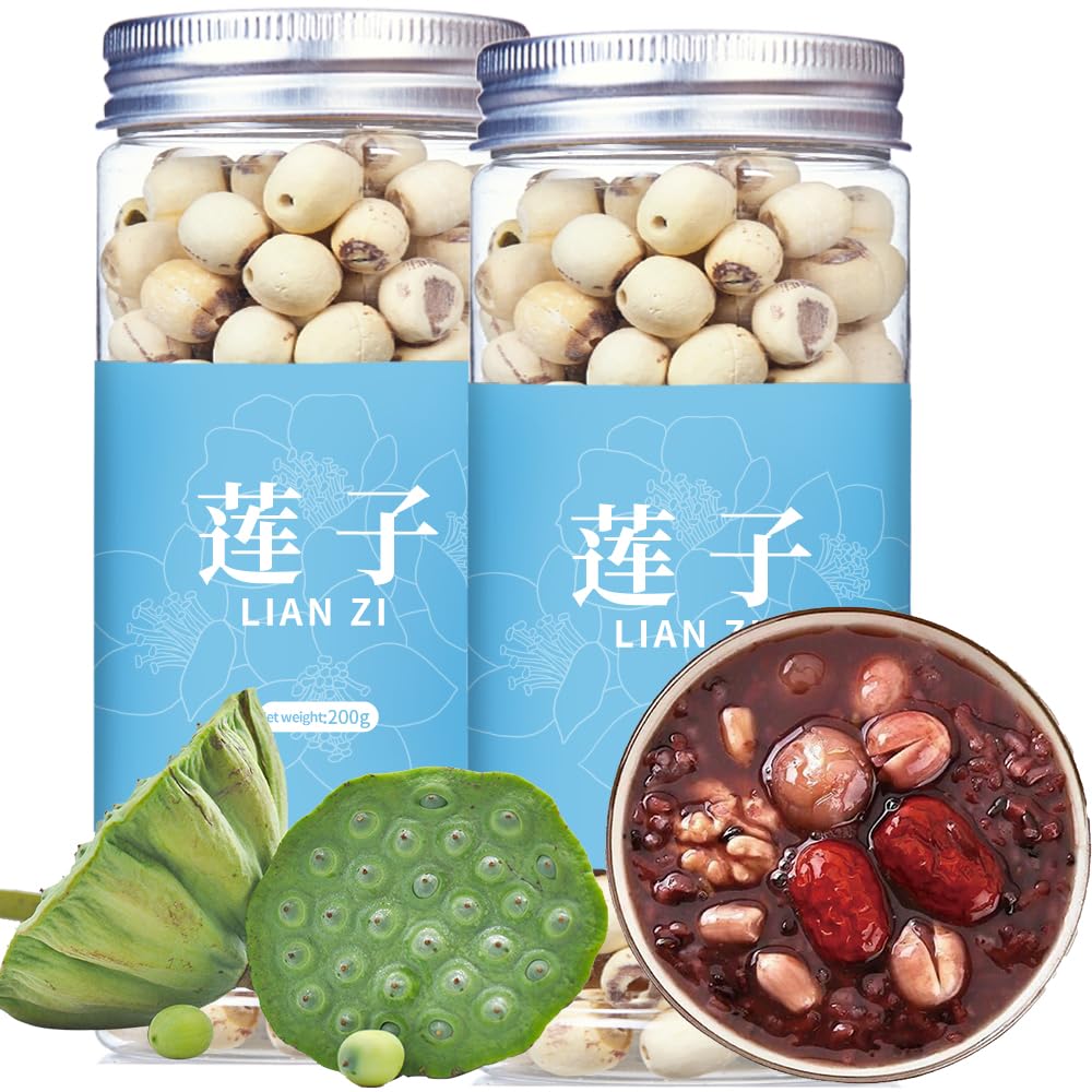 DOZO Lotus Seeds - White Lotus Seeds, Dried Lian Zi (400g) | Natural, Additive-Free