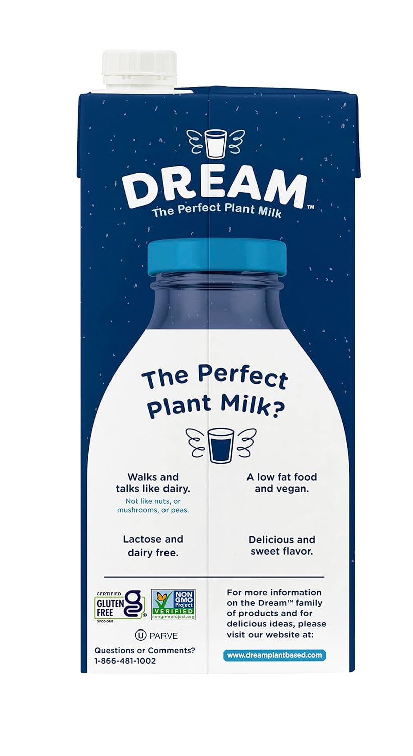 Dream Blends Rice Dream Classic Original Organic Rice Drink – 32 oz (Pack of 6) | Dairy-Free, Kosher, Non-GMO