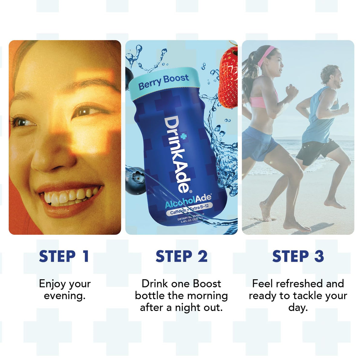 DrinkAde Boost – Sugar-Free Hydration & Energy Recovery Drink (6 Pack, Green Tea) | Vegan, 5 Calories