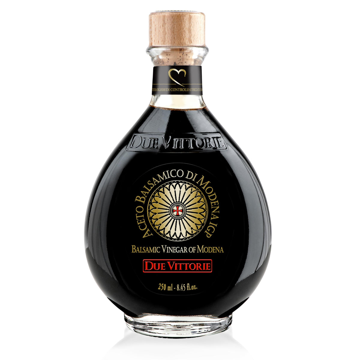 Due Vittorie Oro Gold Balsamic Vinegar of Modena – Highest Modena Consortium Score, 250 ml