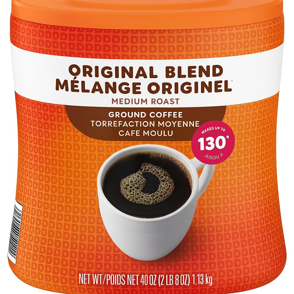 Dunkin' Donuts Original Blend Ground Coffee – Medium Roast, 40 oz