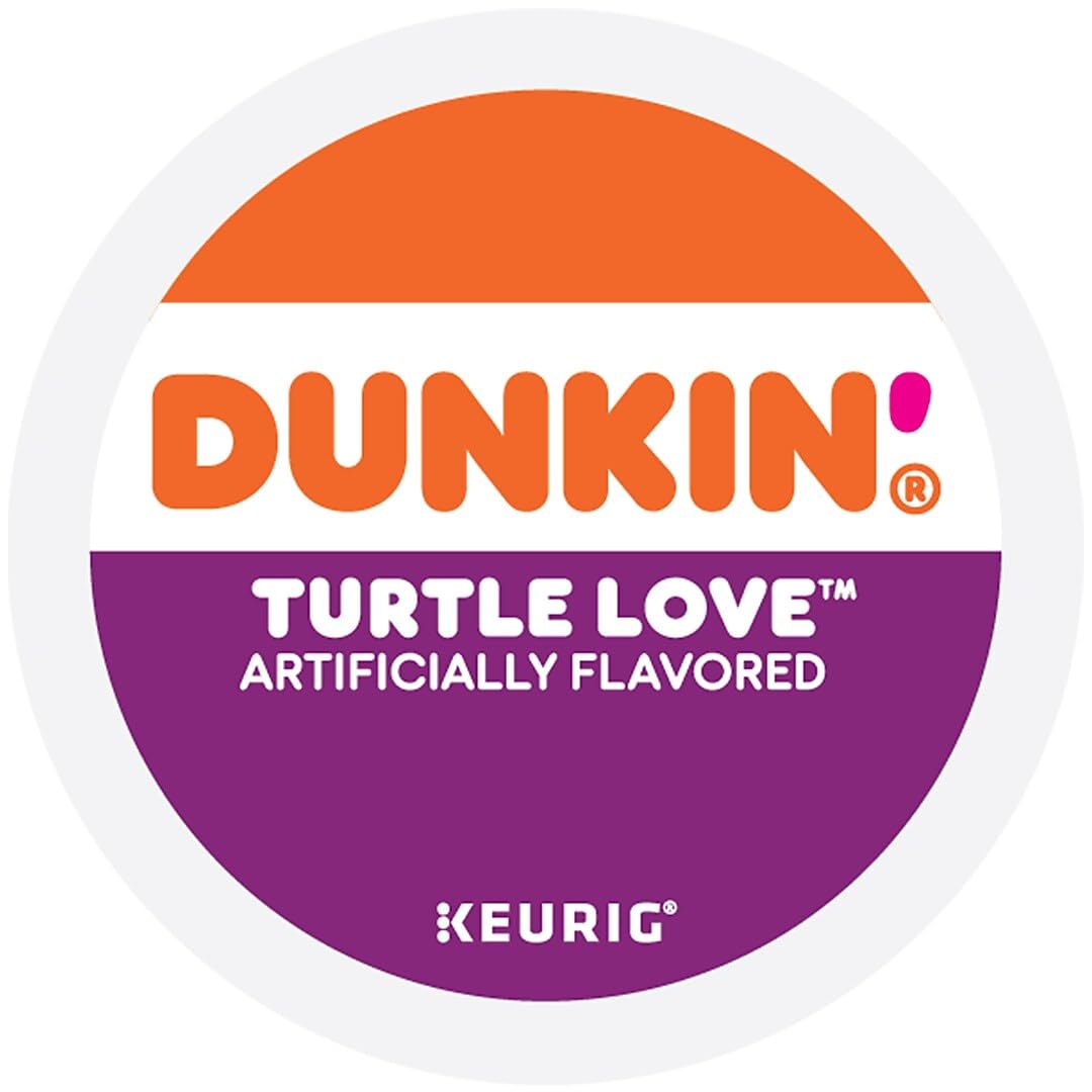 Dunkin' Donuts Turtle Love Dark Roast K-Cup Pods – 22 Count, Caramel Pecan Chocolate Flavor