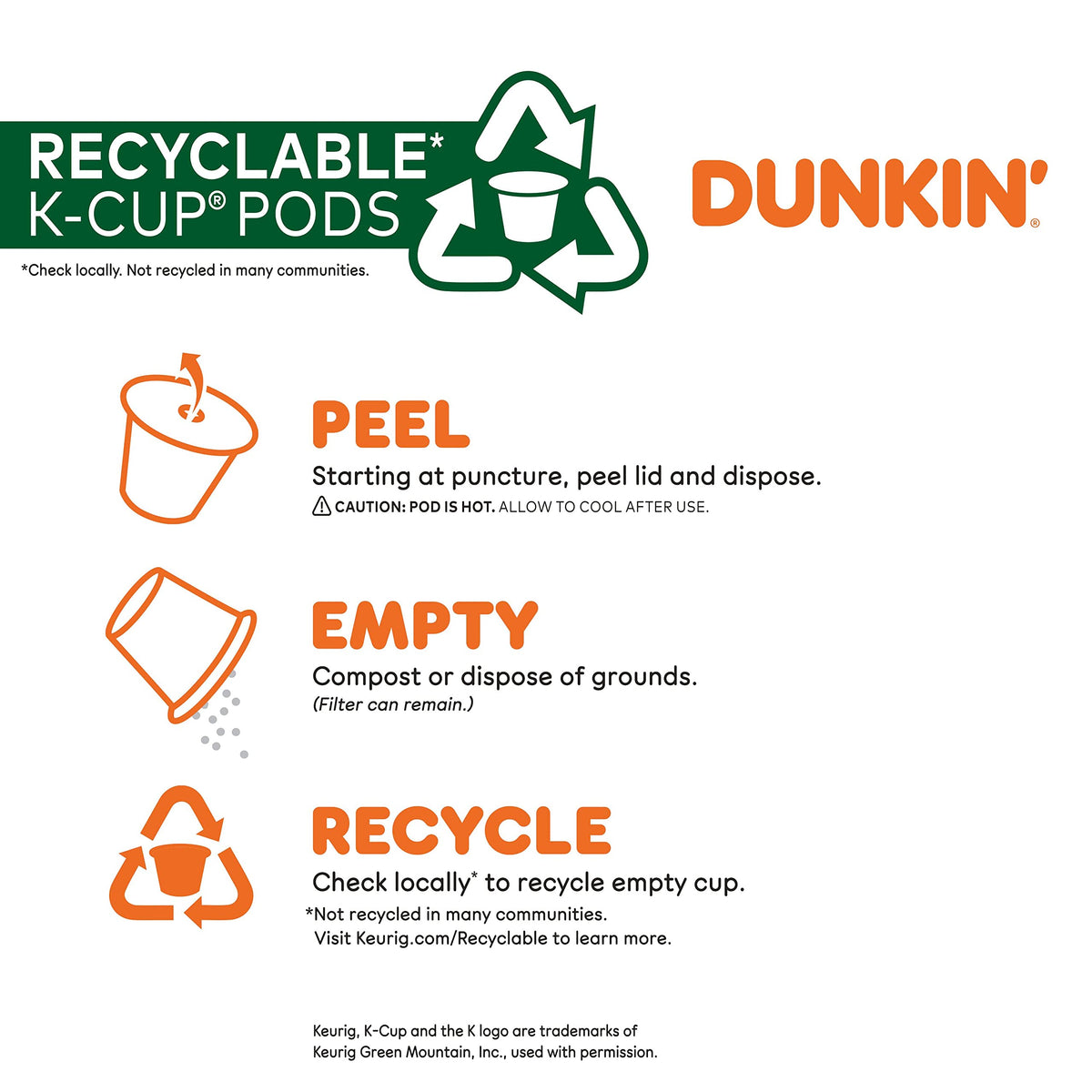 Dunkin Original Blend Medium Roast Coffee — 44 Keurig K-Cup Pods