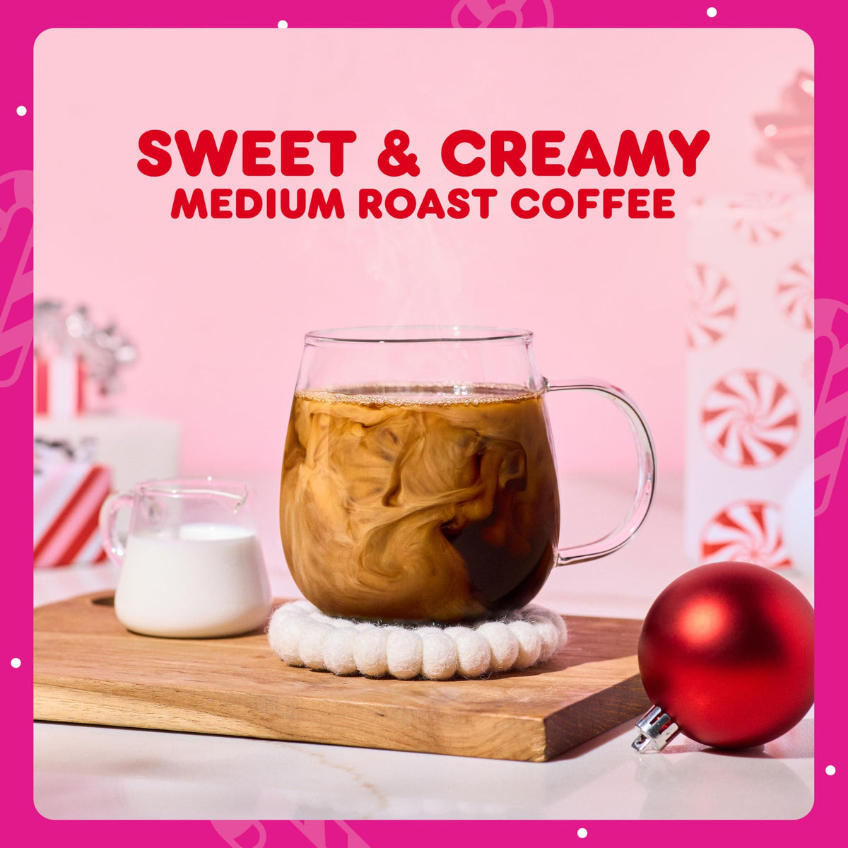 Dunkin White Chocolate Peppermint K-Cup Pods – 60-Count Limited Edition Holiday Coffee