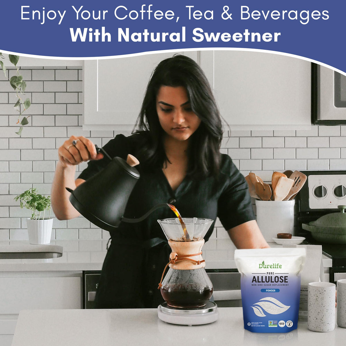 DureLife Allulose Sweetener 3 lb – Zero Calorie, Non-GMO, Keto Certified