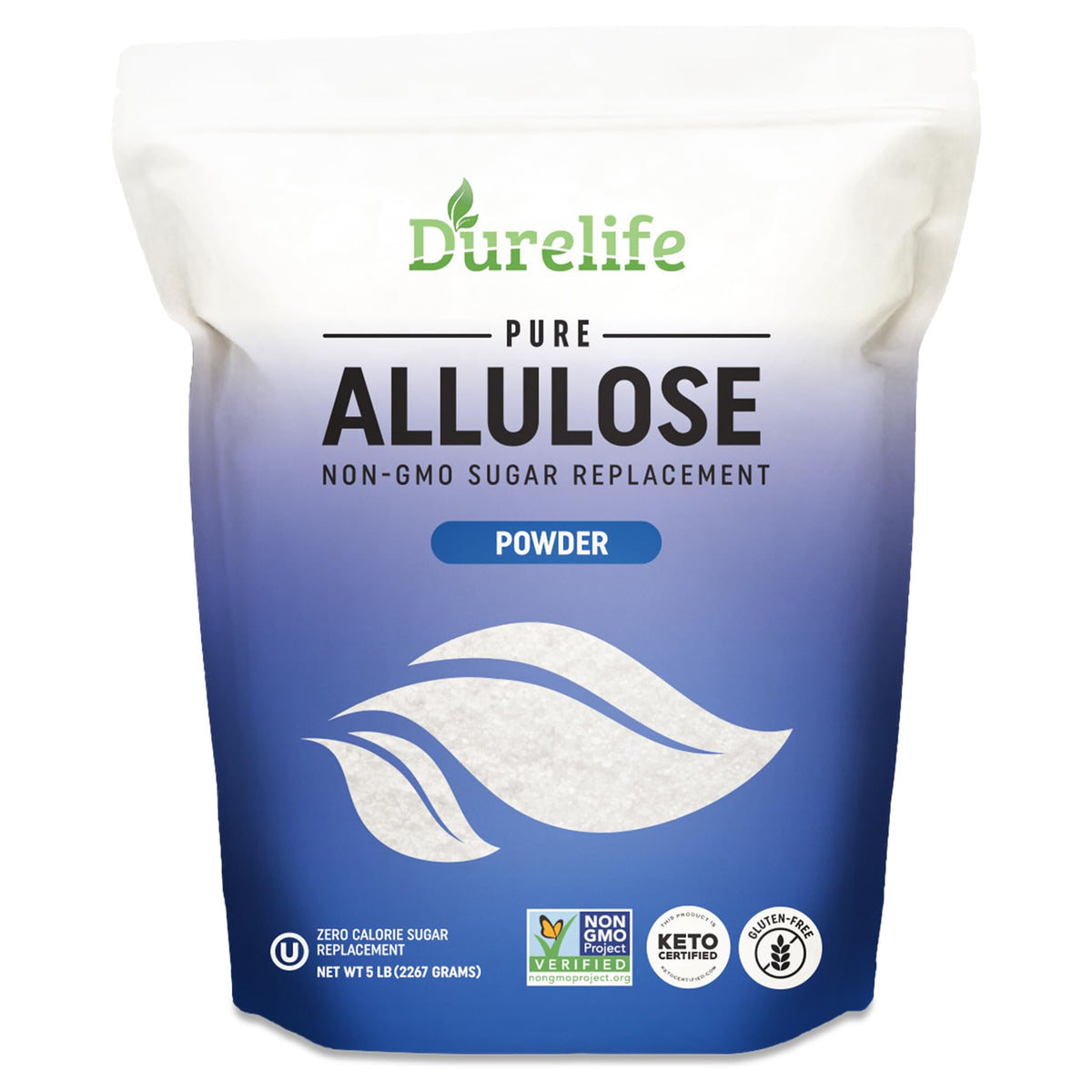 DureLife Allulose Sweetener – 5 lb Pure, Zero-Calorie, Keto & Kosher