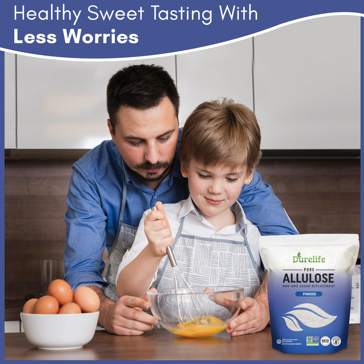 DureLife Allulose Sweetener – 5 lb Pure, Zero-Calorie, Keto & Kosher