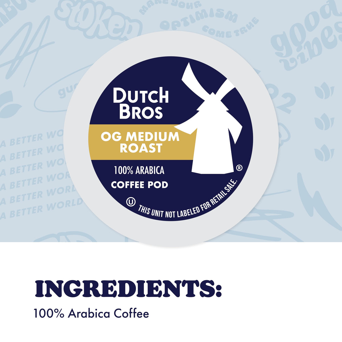 Dutch Bros OG Medium Roast Pods – 32-Count, Single Serve for Keurig K-Cup Brewers | Medium Roast
