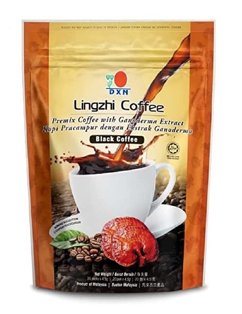 DXN 1 Box Black Coffee 2-in-1 Gourmet with 100% Organic Ganoderma