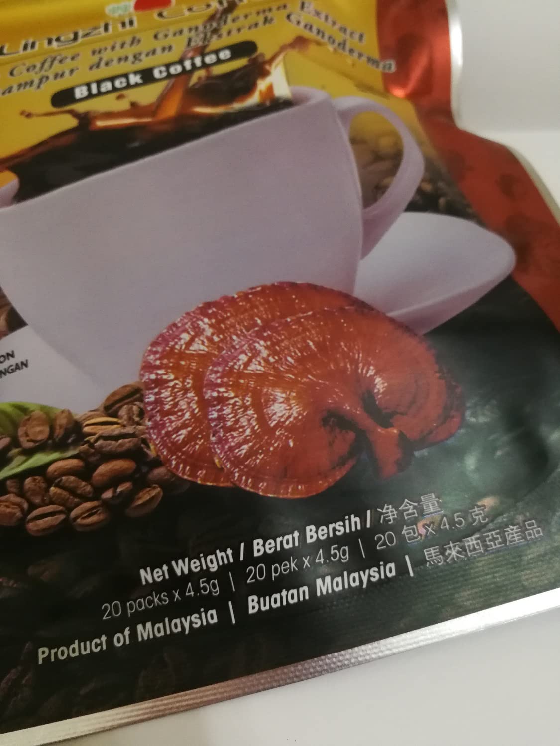 DXN 1 Box Black Coffee 2-in-1 Gourmet with 100% Organic Ganoderma