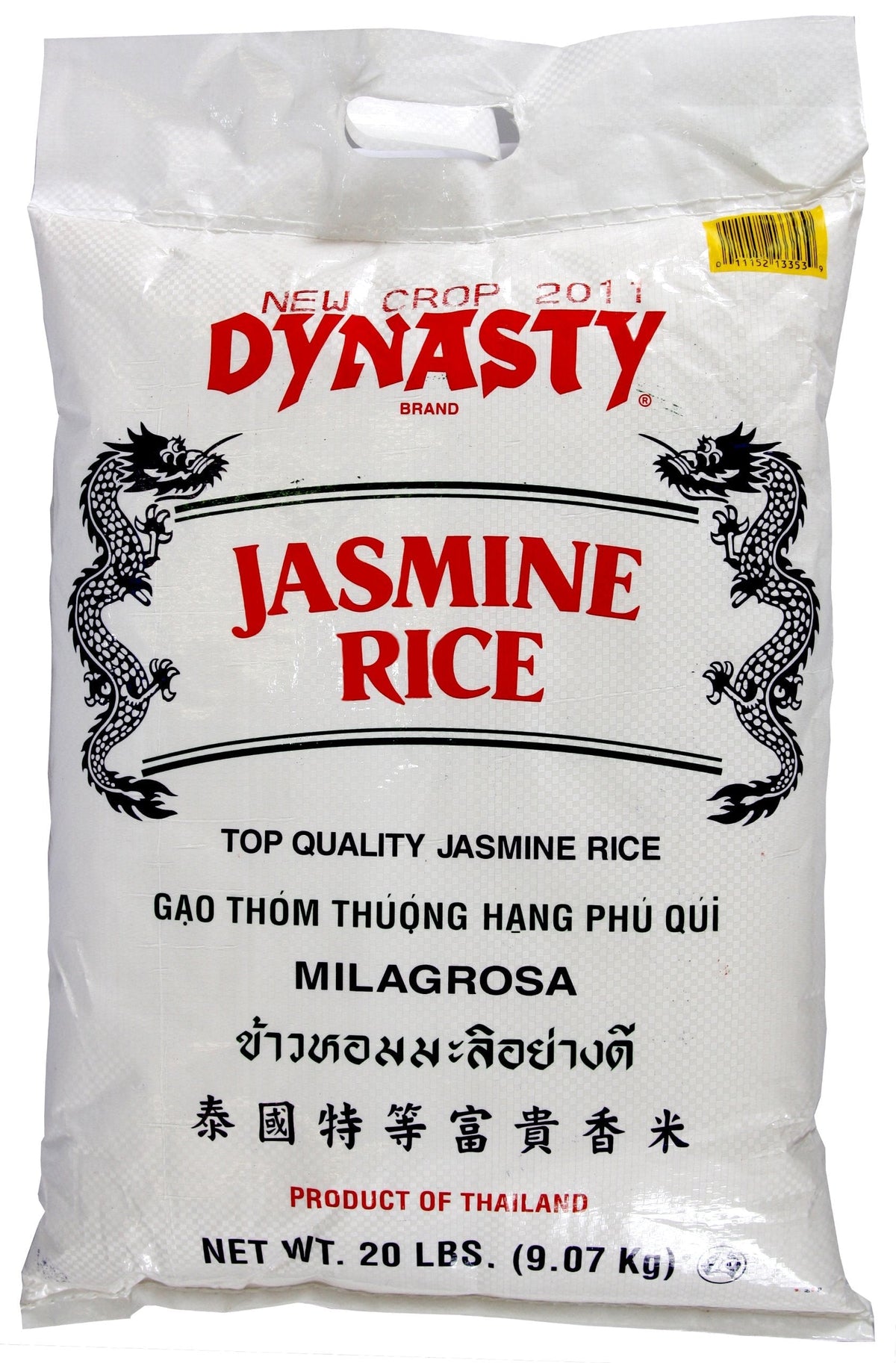 Dynasty Jasmine Rice, 20-Pound — Fragrant Organic Thai Rice for Asian Dishes