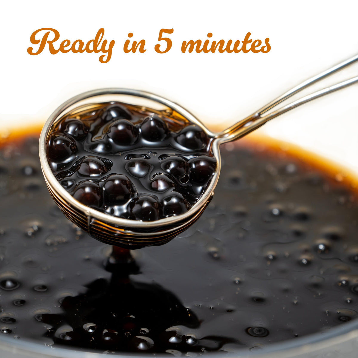 E-FA BRAND Black Tapioca Pearls (Boba) – Quick 3-Min Microwave Ready, Halal Certified, 6.6 lb