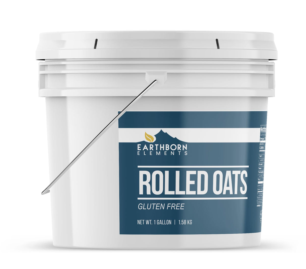 Earthborn Elements Gluten Free Rolled Oats – 1 Gallon Bulk Old Fashioned Oats