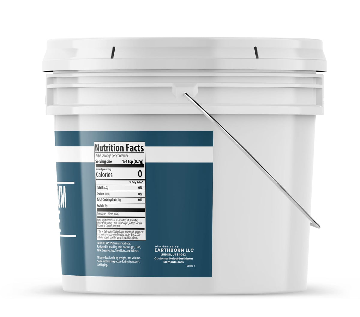 Earthborn Elements Potassium Sorbate 1 Gallon – Additive & Preservative for Homebrewing & Winemaking (3.5 lb)