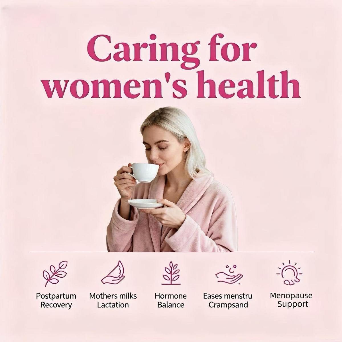 Eastrue Ginger Goji Berry Tea - Caffeine Free Herbal Blend for Women & Pregnancy Support