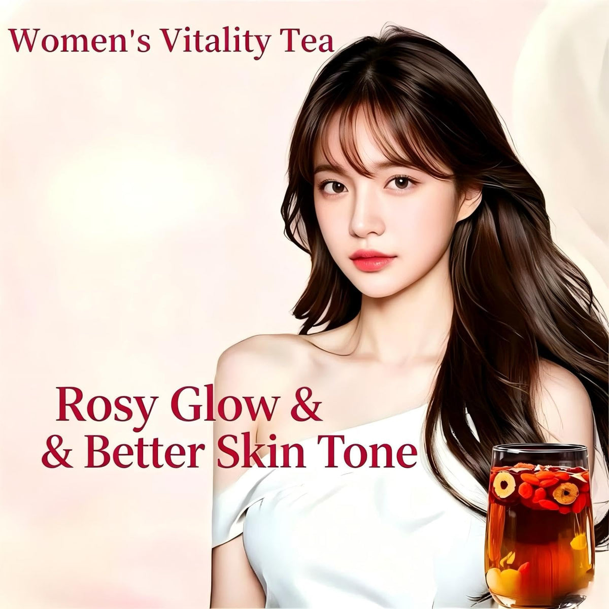 Eastrue Ginger Goji Berry Tea - Caffeine Free Herbal Blend for Women & Pregnancy Support