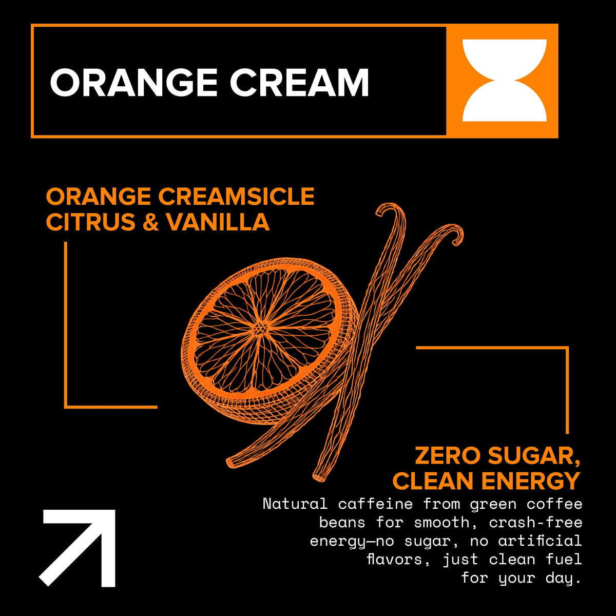 Echelon Orange Cream Performance Energy Drink – Zero Sugar, 200mg Caffeine, Endurance & Focus