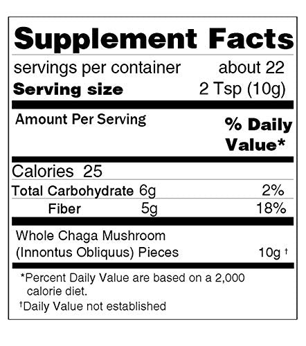 ECO-TASTE Chaga Chunks 8oz – Wild-Harvested, Caffeine-Free Tea Chunks