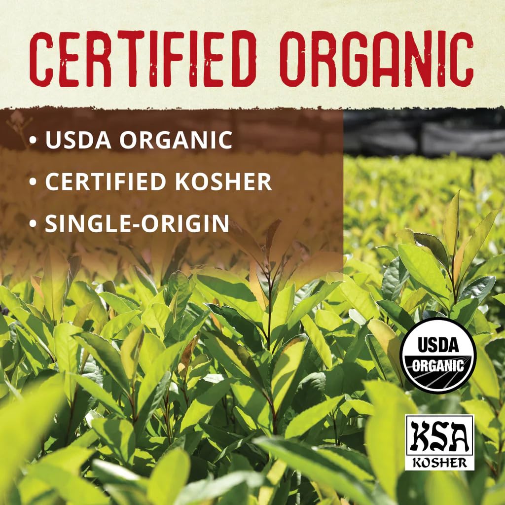ECOTEAS Organic Yerba Mate Loose Leaf Tea – Unsmoked (Air-Dried) Traditional Cut, 1 lb (Pack of 2) – Argentina
