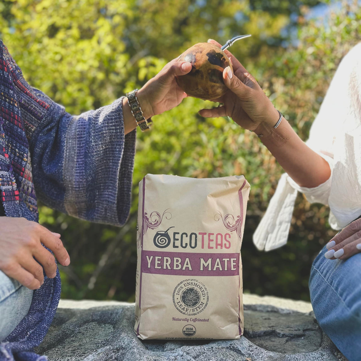ECOTEAS Organic Yerba Mate Loose Leaf Tea – Unsmoked Detox & Natural Energy