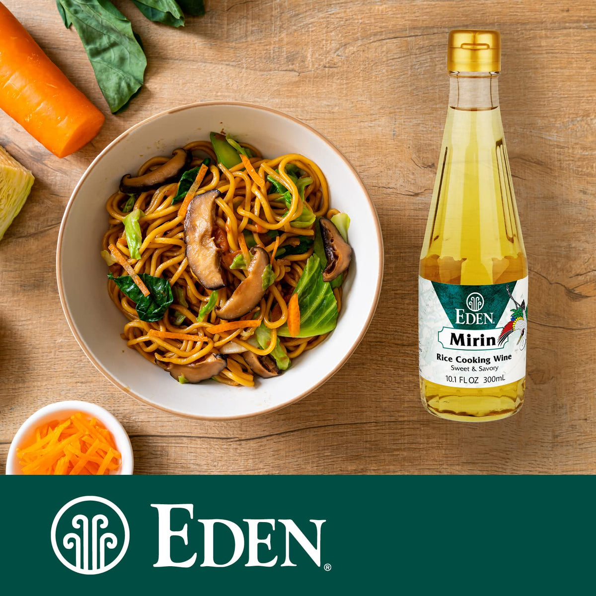 Eden Mirin Rice Cooking Wine 10.1 oz – 3 Pack | Traditionally Koji Brewed, All Natural