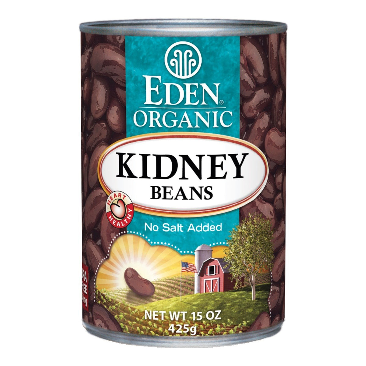 Eden Organic Kidney Beans No Salt Added – 15-Ounce Cans (Pack of 12)