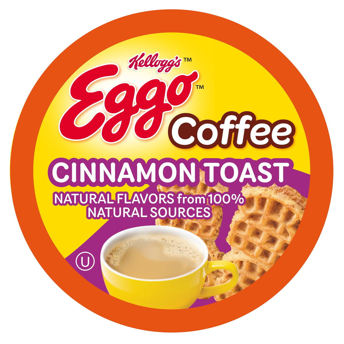 Eggo Beverages Cinnamon Toast Waffle Flavored Coffee Pods – 40 Count, Fair Trade, Keurig K-Cup Compatible