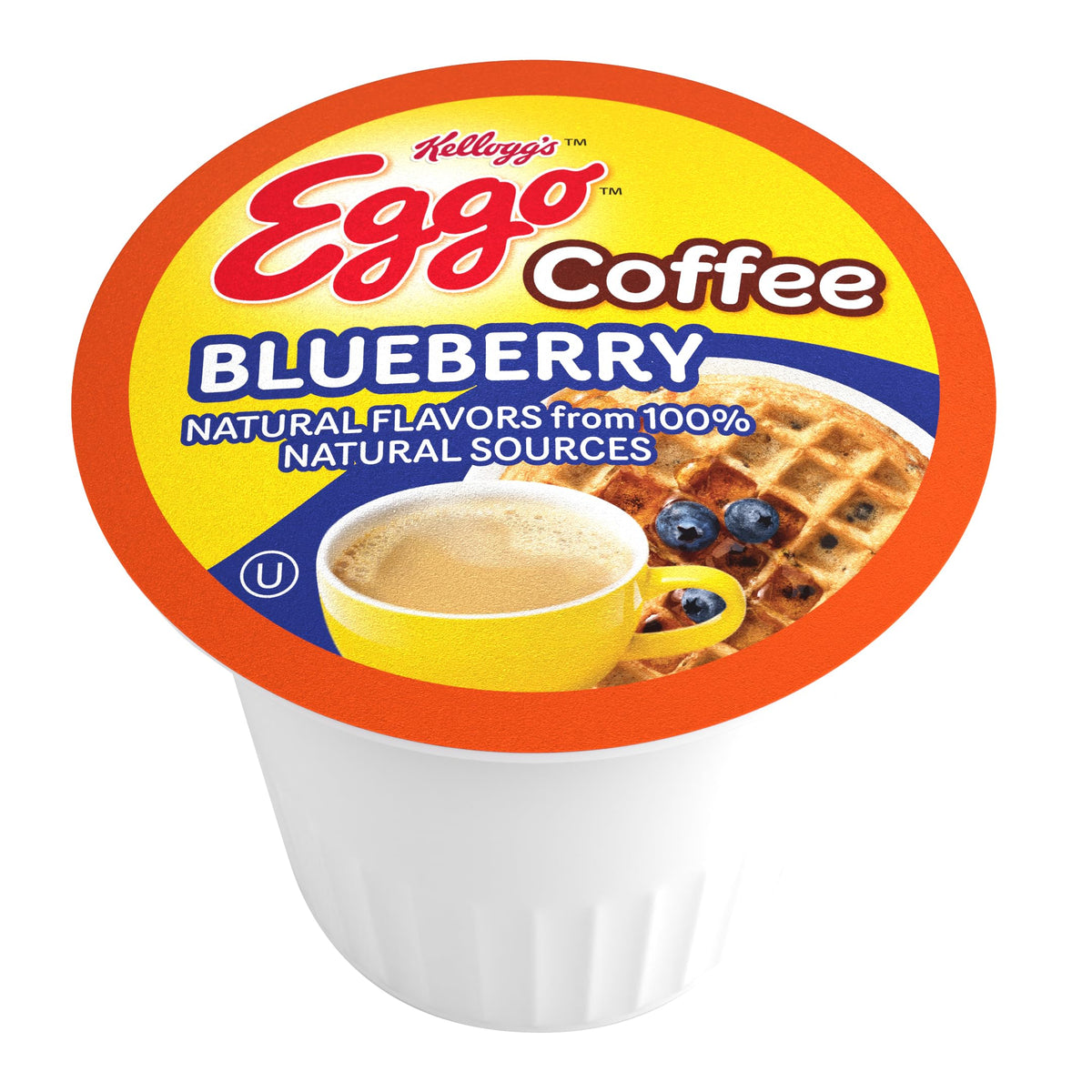 Eggo Beverages Blueberry Waffle Flavored Coffee Pods – Keurig K-Cup, Fair Trade Certified, 40 Count
