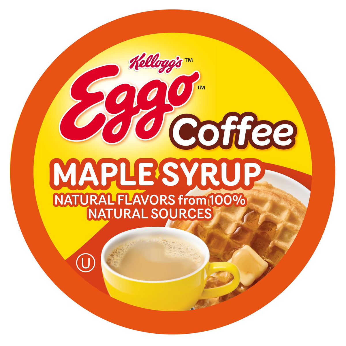 Eggo Maple Syrup Waffle Coffee Pods – Fair Trade, Keurig K-Cup Compatible, 40 Count