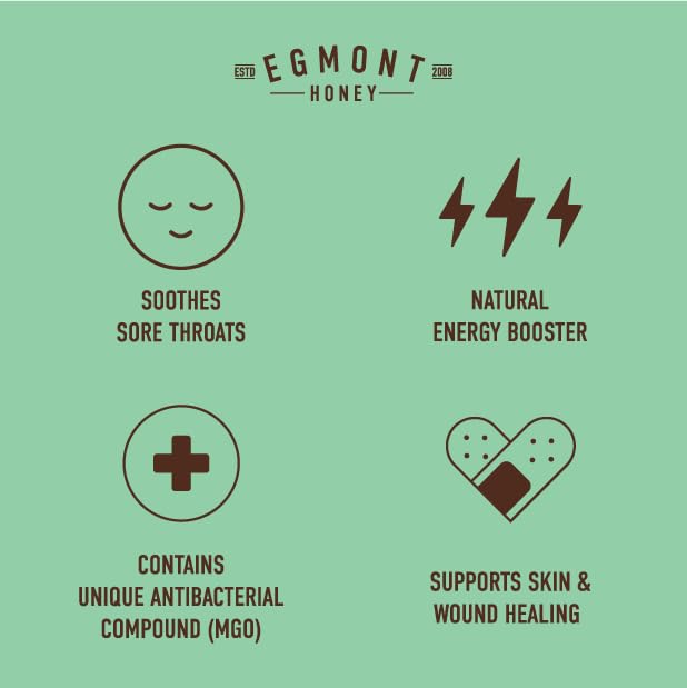 Egmont Honey Manuka Honey MGO 265+ UMF 10+ 500g | Pure Raw New Zealand Mānuka