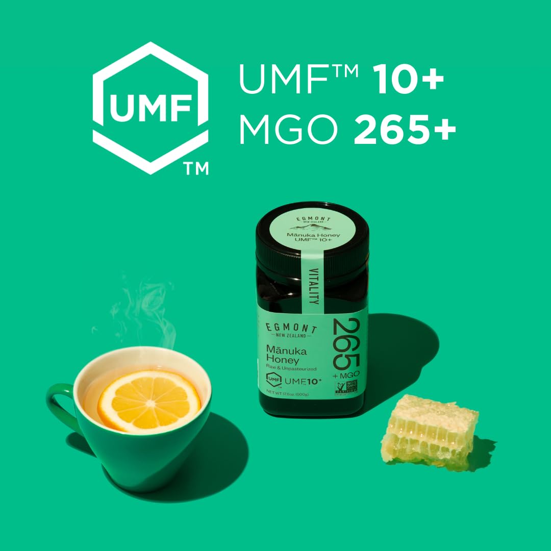 Egmont Honey Manuka Honey MGO 265+ UMF 10+ 500g | Pure Raw New Zealand Mānuka