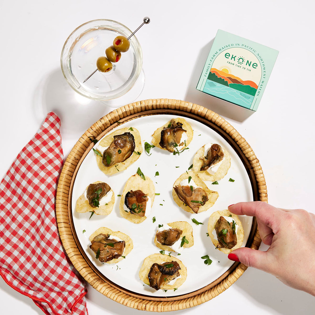 Ekone Premium Tinned Seafood Sampler (4-Pack) – Smoked Oysters & Mussels, USA Made