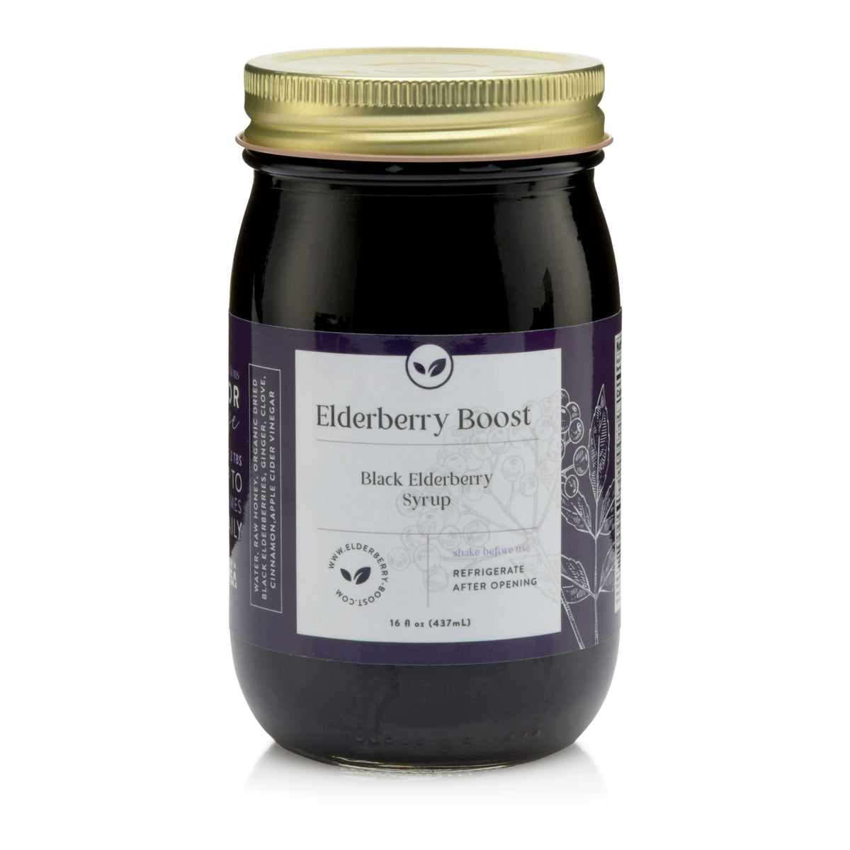 Elderberry Boost – Organic Elderberry Syrup with Raw Honey | Immune Support for All Ages