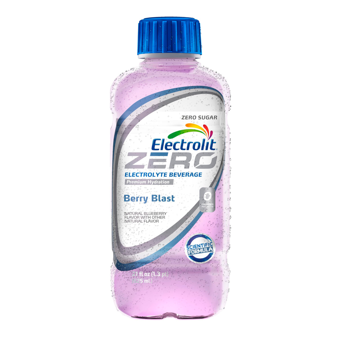 Electrolit Zero Berry Blast Electrolyte Beverage — 21 Fl Oz Bottle (Pack of 12)