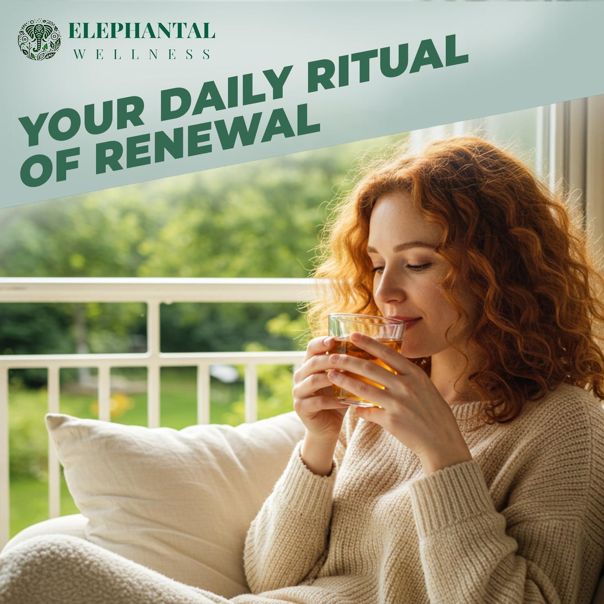 Elephantal Wellness Premium Detox Tea | Turmeric, Milk Thistle & Dandelion | 4oz, 40 Servings