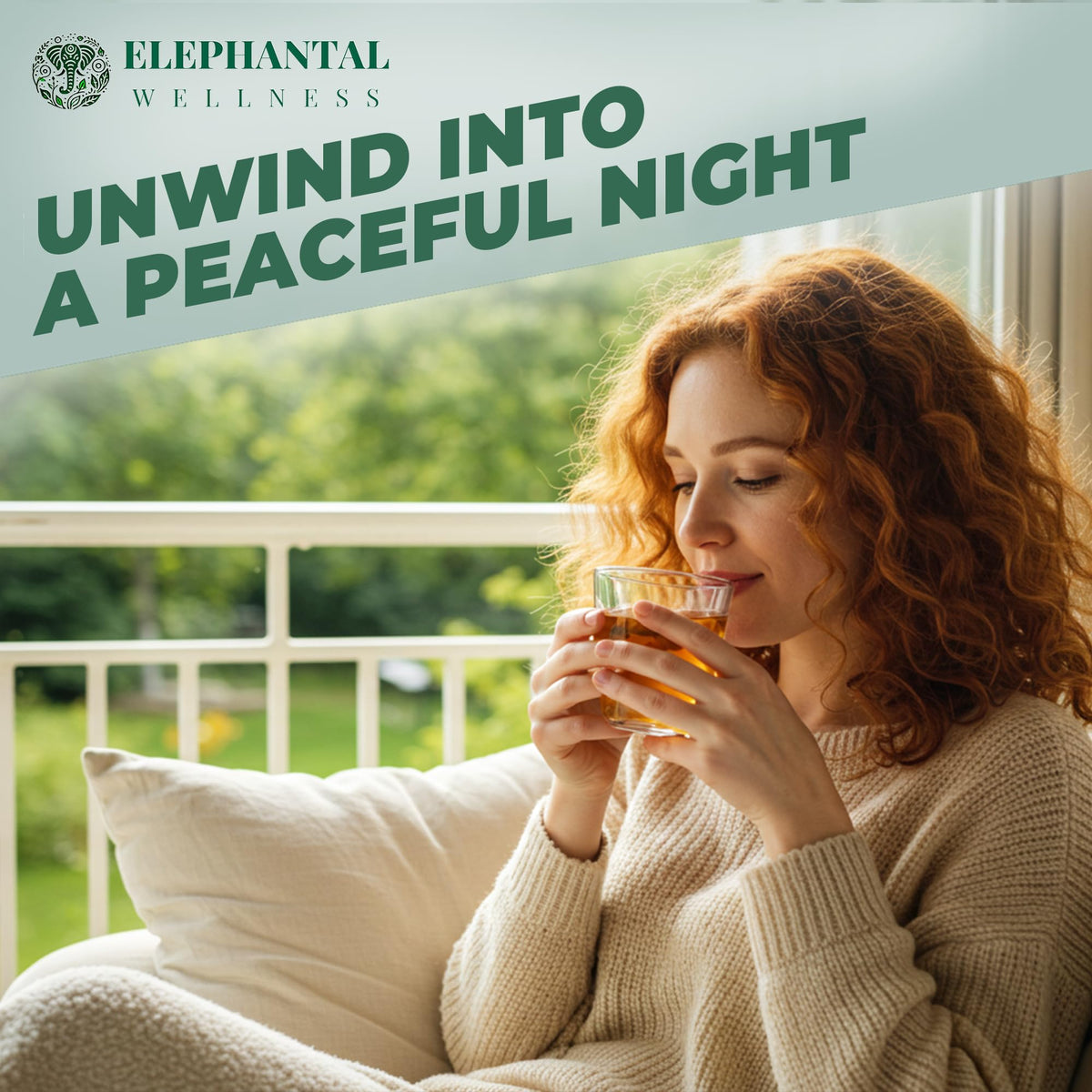 Elephantal Wellness Premium Sleep Herbal Tea | Deep Rest & Relaxation – Caffeine-Free, Non-GMO