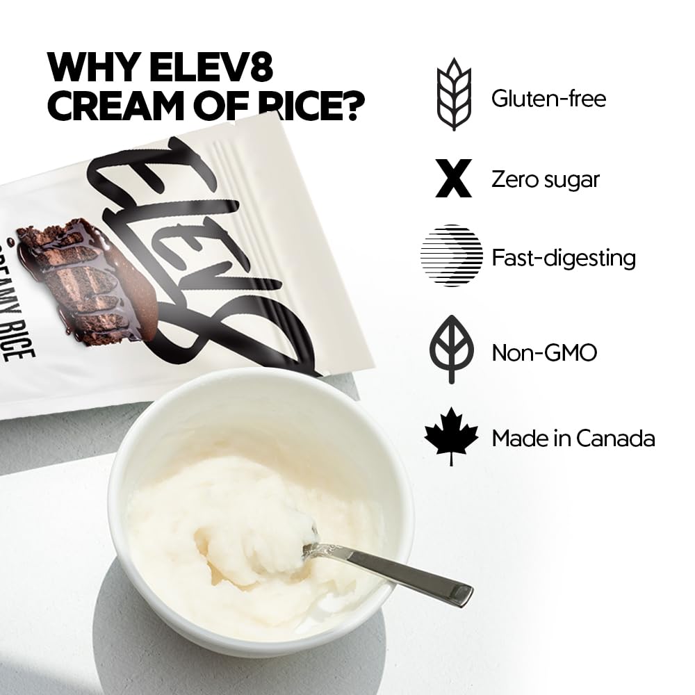 Elev8 Creamy Rice - 25 Servings (Chocolate Cake) | Macro-Friendly Carbs for Quick Fuel