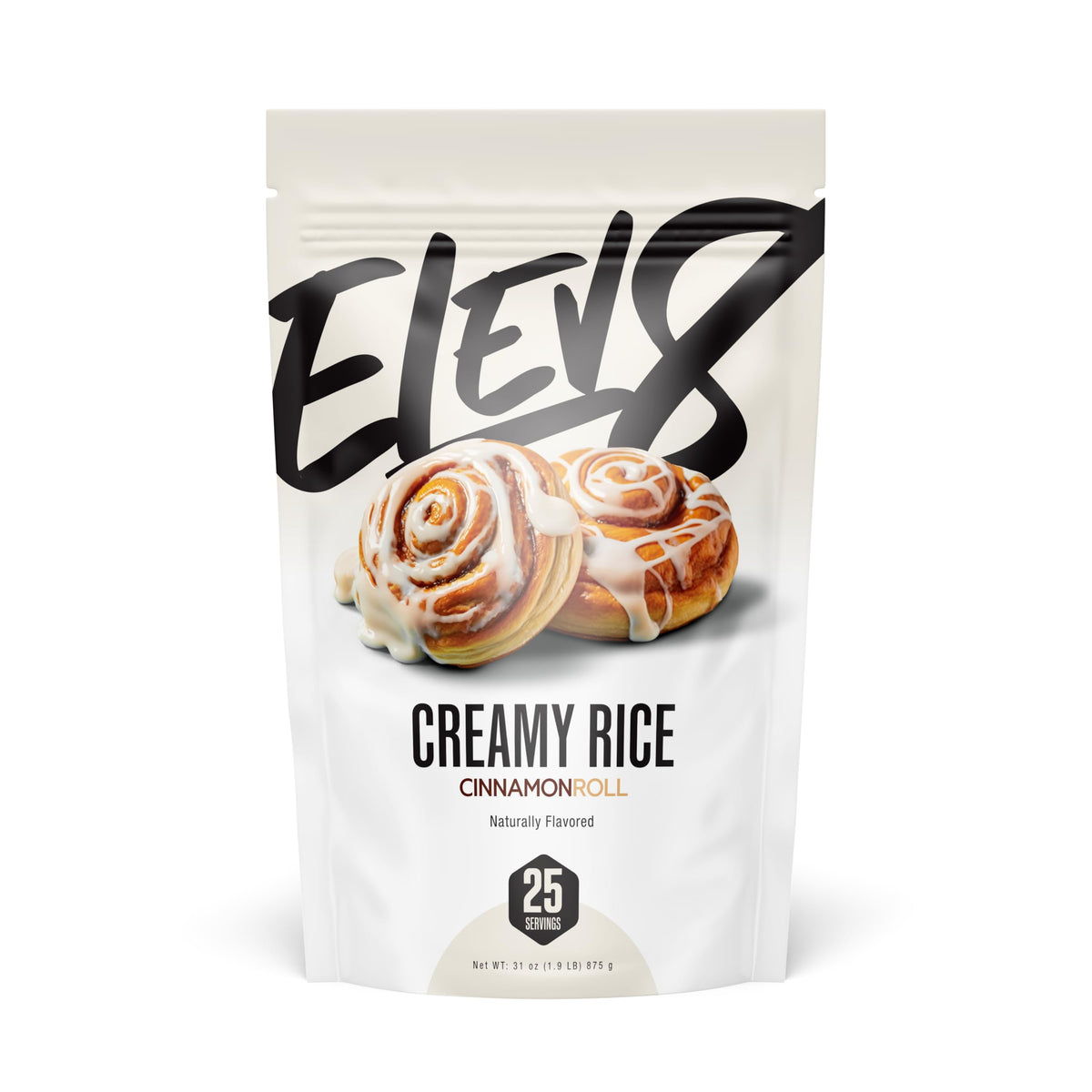 Elev8 Creamy Rice Cinnamon Roll – 25 Servings | Quick, Macro-Friendly Fuel
