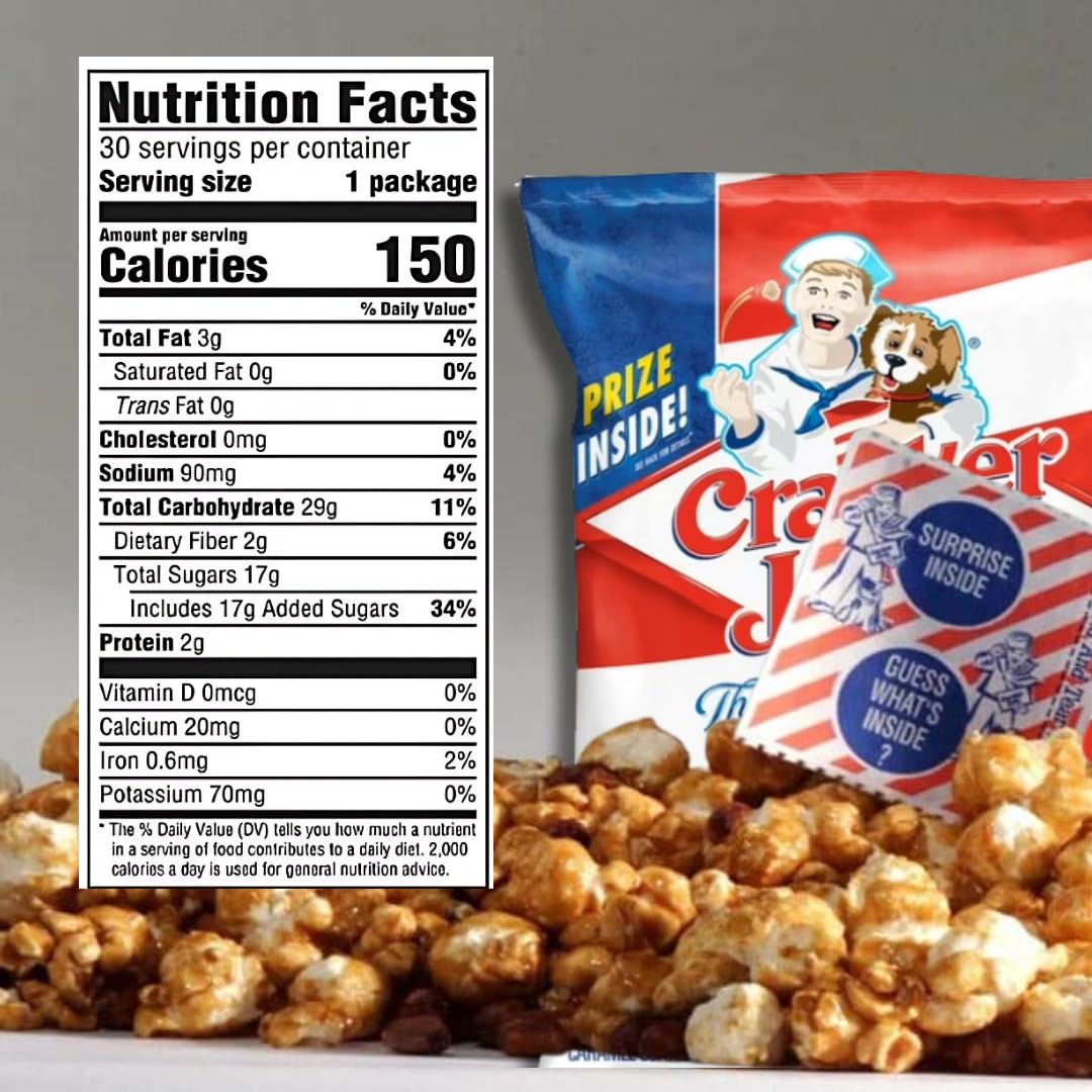 ELI&VAL Sweet and Salty Popcorn - 30-Count Bulk Pack with Caramel Popcorn & Peanuts